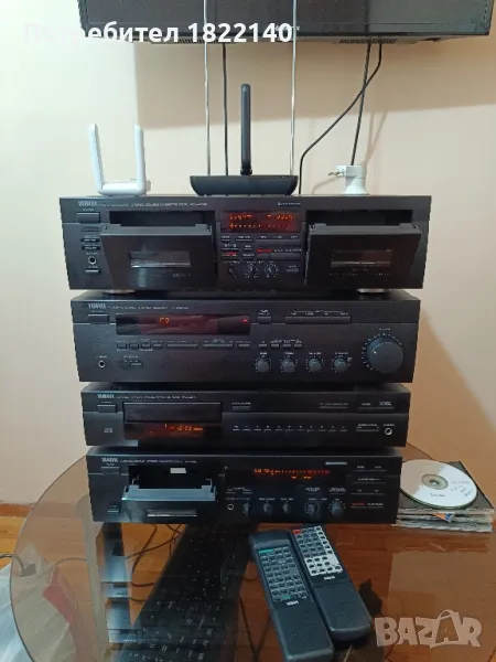 Ямаха -аудио система с две дистанциони, снимка 1