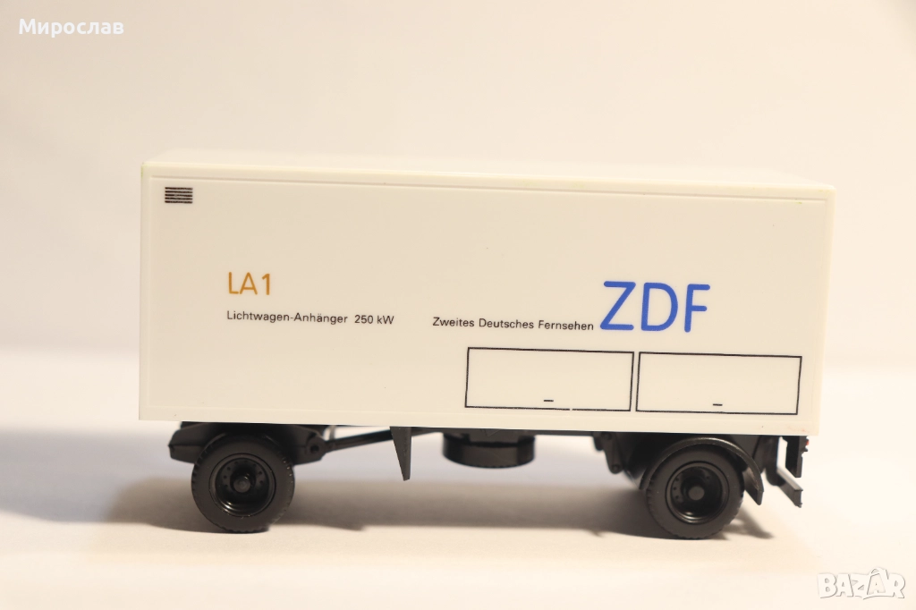 HERPA H0 1/87 РЕМАРКЕ КАМИОН ИГРАЧКА МОДЕЛ TIR, снимка 1