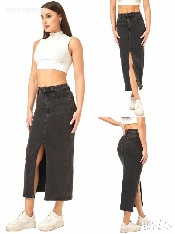 Дамска дънкова пола, снимка 1