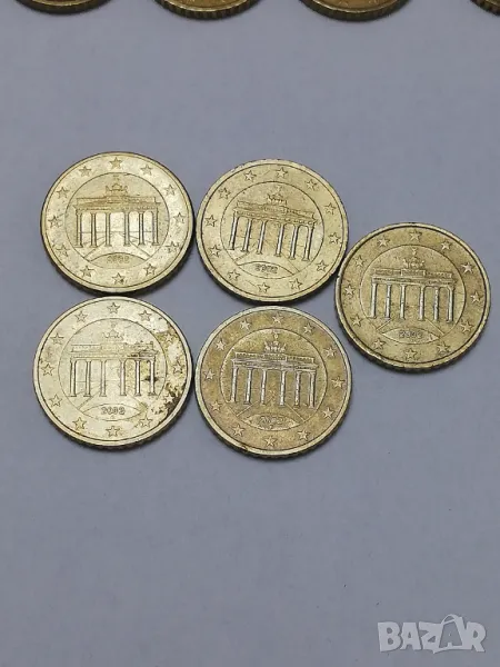  50 евро-цента Германия-2002 г. A,D,F,G,J, снимка 1