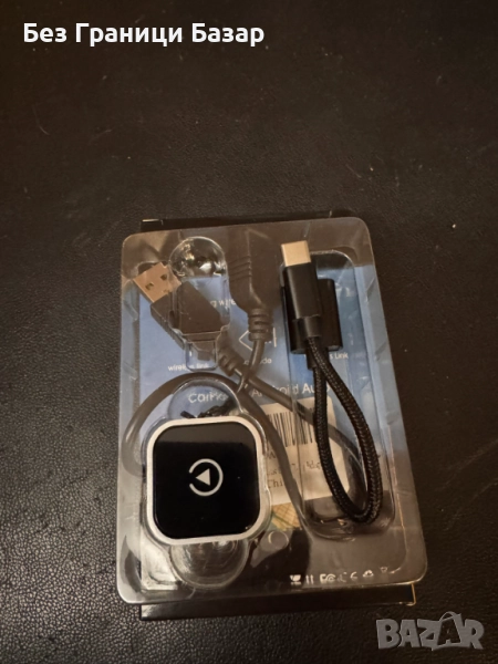 Нов Мини безжичен адаптер за CarPlay и Android Auto, USB-A/USB-C за кола, снимка 1