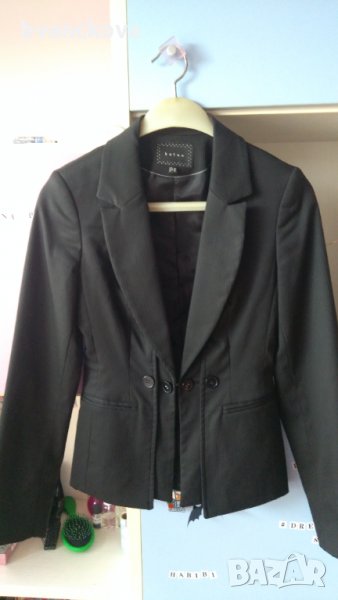 Черно раирано сако Koton, снимка 1