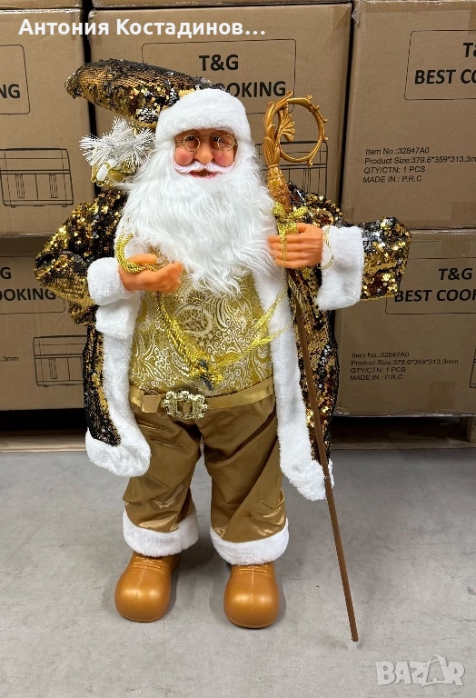 Декоративен Дядо Коледа 90см , снимка 1