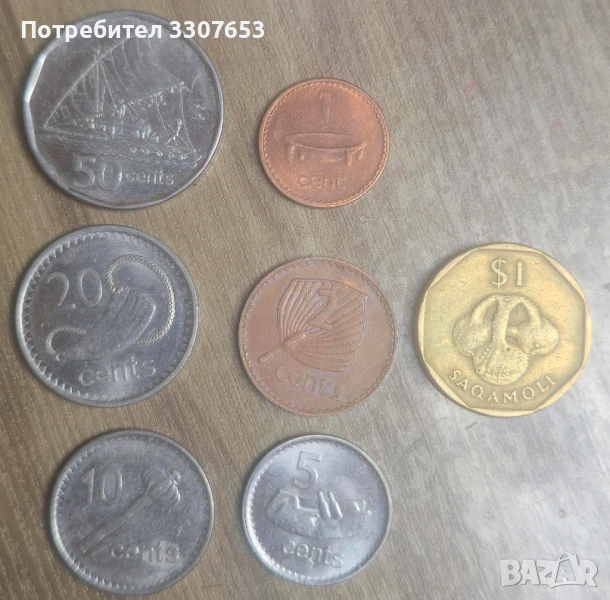 монети Фиджи 7 бр, снимка 1
