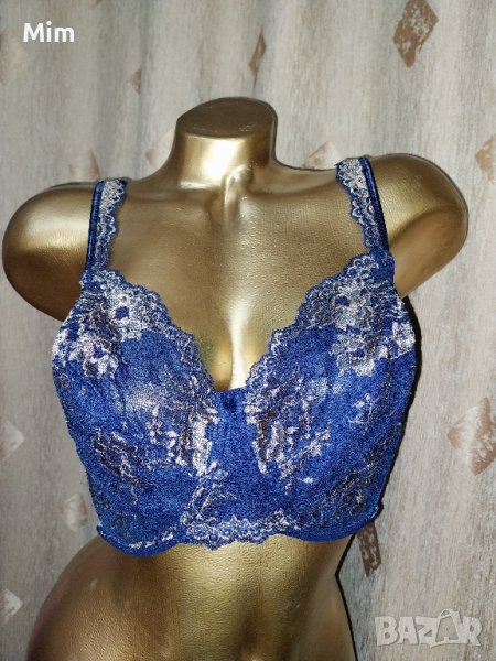 Prima Donna 90 G Тъмно син дантелен сутиен , снимка 1