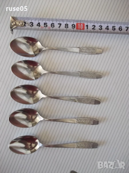 Лот от 5 бр. лъжици съветски, снимка 1