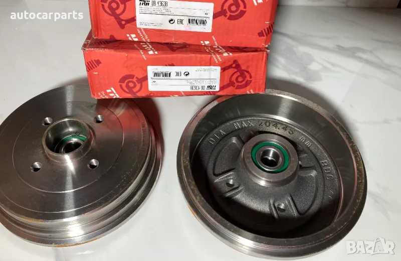 Спирачни барабани TRW за РЕНО Модус и Клио / RENAULT Modus / Grand Modus, Clio / Clio Grandtour, снимка 1