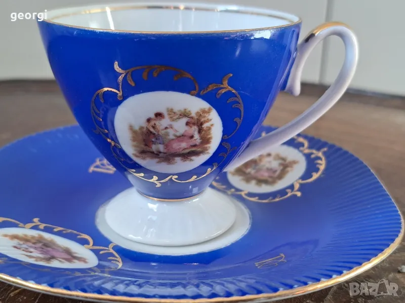 двоен порцеланов сет за кафе Ромео и Жулиета полски порцелан  24/4, снимка 1