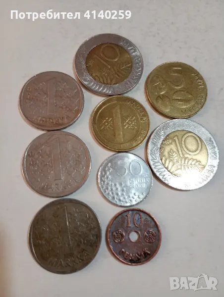 Финландия монети 10 марки 1993 г , снимка 1