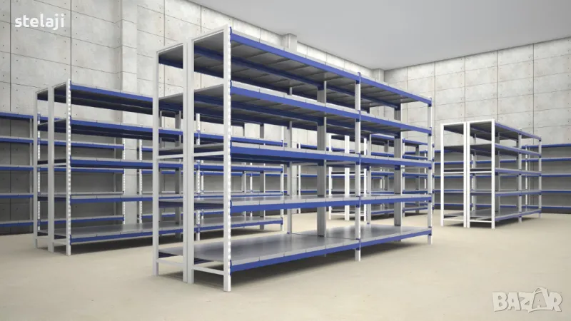 Стелажи за склад | Товароносимост 350-750 кг | Производство по поръчка, снимка 1