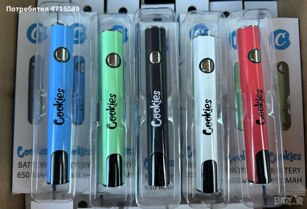 Батерия Cookies 650mAh 510 LED Дисплей type C, снимка 1