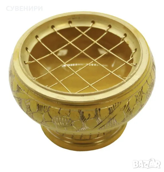 Тамянник (кандило) от месинг, снимка 1