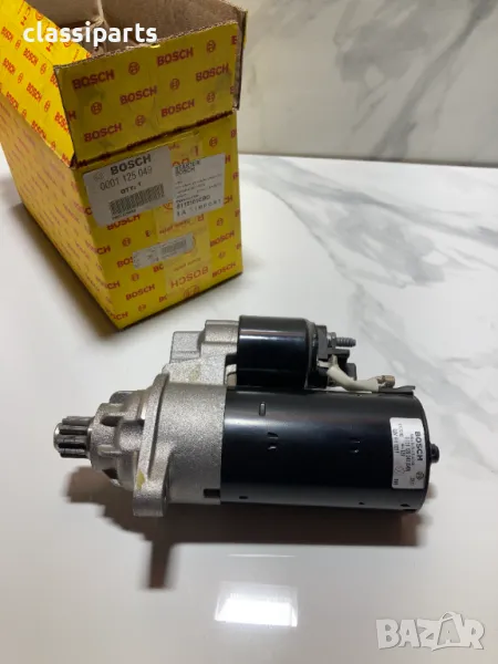 Нов стартер Bosch за Ауди А3, ТТ, Сеат Алхамбра, Толедо, Леон, Шкода, Форд Галакси и Фолксваген..., снимка 1