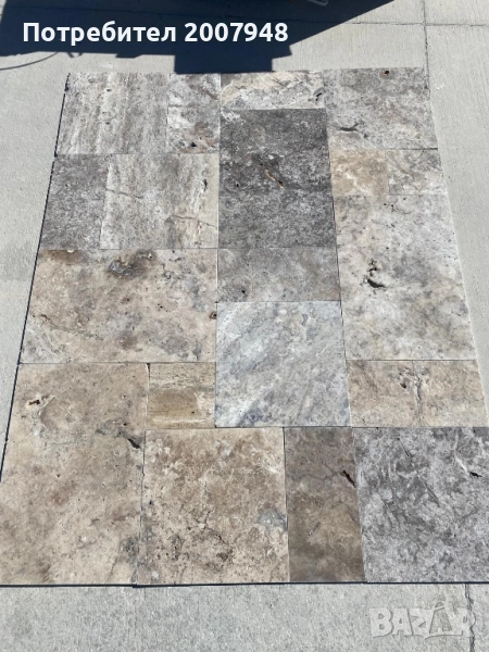 Травертин Силвър Френч Патерн сет - 49 лв.м2 с ДДС, снимка 1