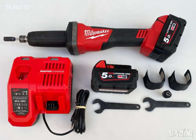 MiLWAUKEE M18 FDG - Безчетков прав шлайф като нов!, снимка 1