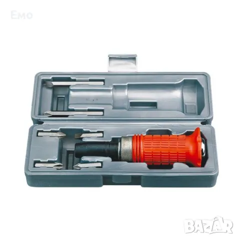 Комплект ударна отвертка в комплект с 6 броя накрайници в кутия, снимка 10 - Отвертки - 48446928