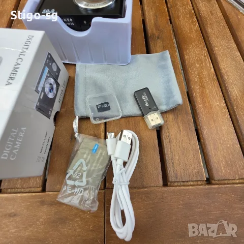 ЧИСТО НОВ 4K Дигитален Фотоапарат 50MP – Пълен Комплект (Карта памет + Четец), снимка 5 - Фотоапарати - 55977600