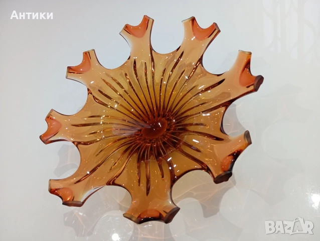 Кристална стара Купа Прекрасна  , снимка 4 - Чинии - 52493317