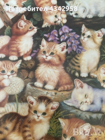 🐱 Колекционна порцеланова чиния Kahla – „Heiteres Finale mit der Katzenschar“, 1997 г., снимка 3 - Други ценни предмети - 55936698