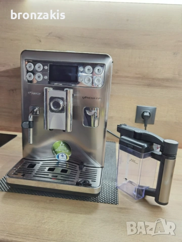 Saeco Exprelia EVO - с кана за мляко и БГ меню, снимка 17 - Кафемашини - 53480434