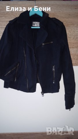  рокерия  байкър мото яке деним индиго Размер: Л марка, снимка 1