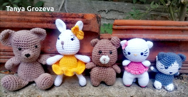 Ръчно плетени мини играчки, снимка 1