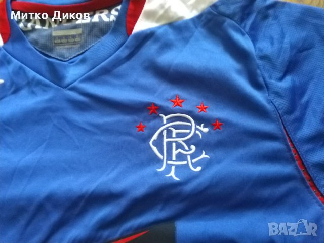 Глазгоу Рейнджърс футболна тениска маркова на Умбро размер С, снимка 3 - Футбол - 41531504