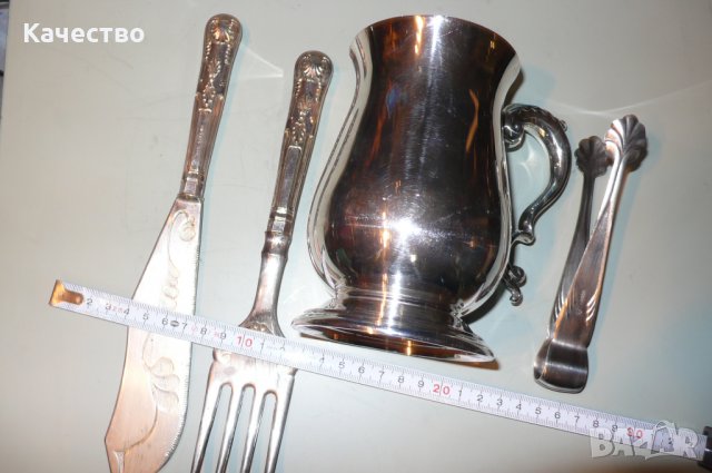 Посребрен комплект , снимка 11 - Антикварни и старинни предмети - 35757889
