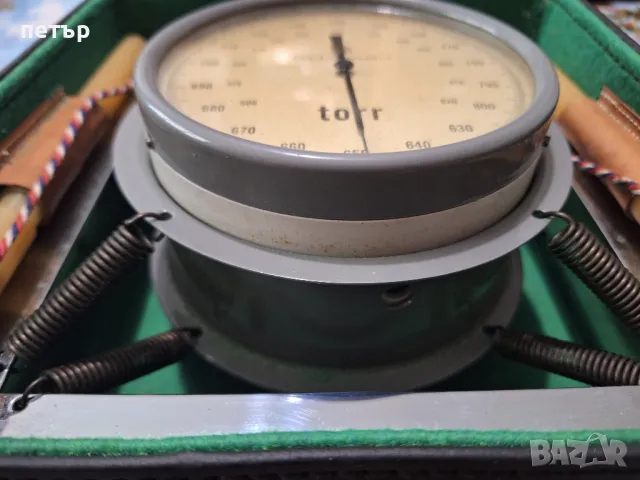 Ретро уред Барометър, снимка 5 - Антикварни и старинни предмети - 49960801