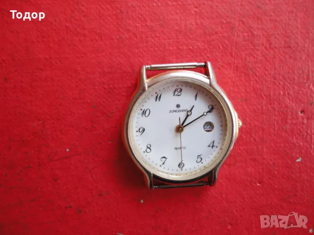 Позлатен часовник Junghans 6, снимка 7 - Мъжки - 48422722