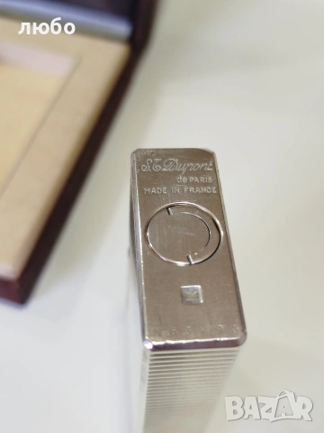 ЗАПАЛКА S.T.DUPONT PARIS Във СРЕБЪРНО ПОКРИТИЕ НЕ ИЗПУСКА ГАС РАБОТИ ПЕРФЕКТНО , снимка 14 - Запалки - 53823649