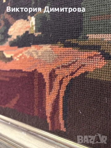 Гоблен "Златната теглилка" , снимка 5 - Гоблени - 50473044