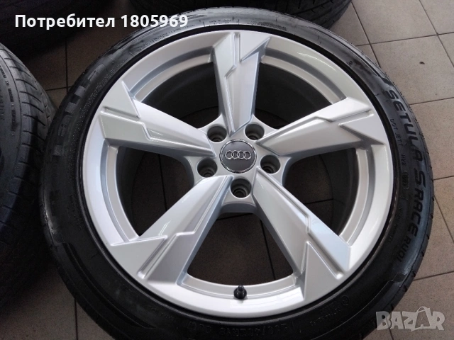 4бр. ал. джанти Audi (оригинални) 5x112 , 8x18 , ET39, централен отвор 66,5мм, снимка 2 - Гуми и джанти - 53807125