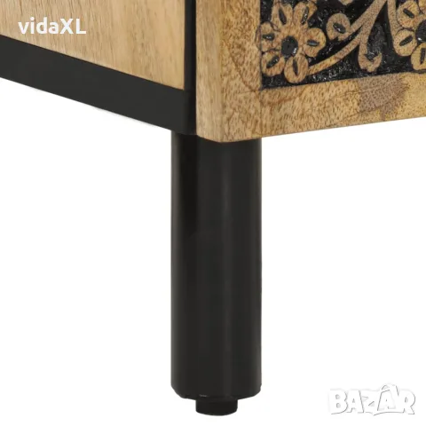 vidaXL Страничен шкаф 40x33x75 см манго масивно дърво, снимка 9 - Бюфети - 56147307