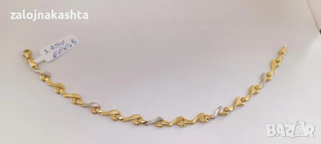 Нова Златна гривна-3,75гр/14кр, снимка 5 - Гривни - 50192740