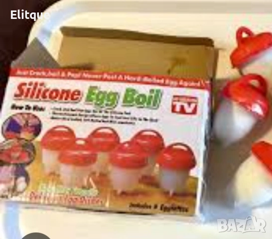 Силиконови формички за варене на яйца без черупка – комплект 6 броя