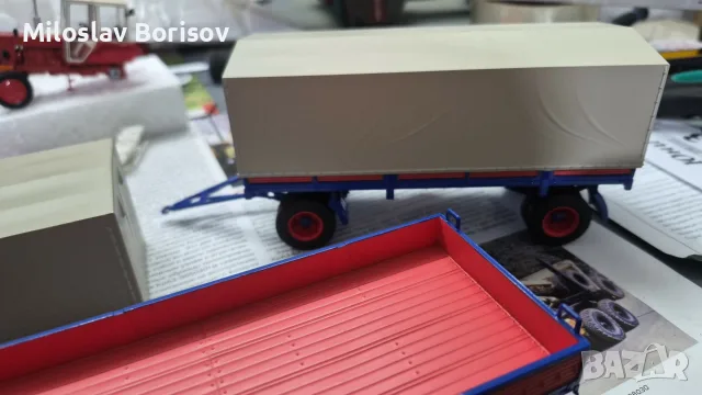 КАМАЗ 53212 + ремарке ГКБ в мащаб 1:44, снимка 4 - Колекции - 56106932
