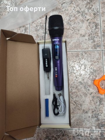 Безжичен микрофон с малък приемник, снимка 2 - Микрофони - 40204400