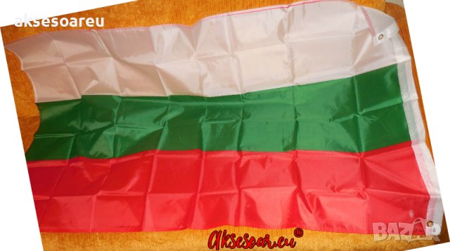 Български знамена българско национално знаме трибагреник флаг шито от полиестерна коприна подарък но, снимка 2 - Градински мебели, декорация  - 41385121