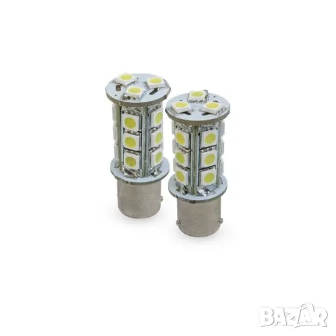 LED крушки BAY15D 12V 6000K 2 броя с бяла светлина, снимка 3 - Аксесоари и консумативи - 55865109