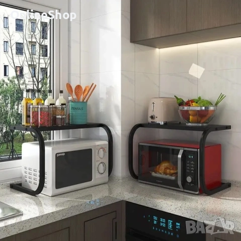 Oрганайзер за кухня, Поставка за микровълнова фурна, многофункционална, снимка 12 - Микровълнови - 53665316