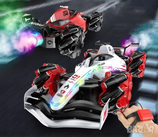 Радиоуправляем болид за дрифт с пушек и дистанционно за ръка, снимка 9 - Коли, камиони, мотори, писти - 51851228