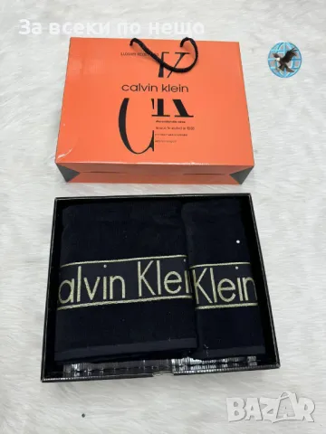 Calvin Klein🔝Versace Луксозни Хавлии - 2бр. в кутия - Налични Различни Цветове Код D2154, снимка 5 - Хавлиени кърпи - 49423496