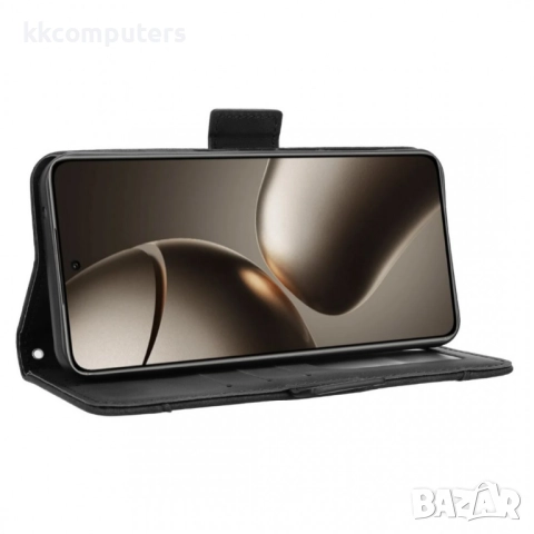 Кожен флип калъф за Xiaomi 15T -Магнитно затваряне, Държач за Карти и Стойка, вкл. Протектор, 5 Цвят, снимка 12 - Резервни части за телефони - 52377604