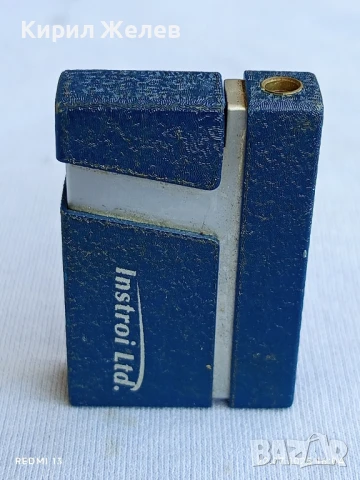 Рекламна метална запалка брандирана с логото INSTROI LTD. рядка за КОЛЕКЦИЯ ДЕКОРАЦИЯ 13748, снимка 2 - Други ценни предмети - 51106001