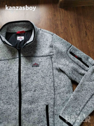Stubai Strickfleece-Jacke - мъжко поларено горнище ХЛ КАТО НОВО , снимка 3 - Спортни дрехи, екипи - 52886585