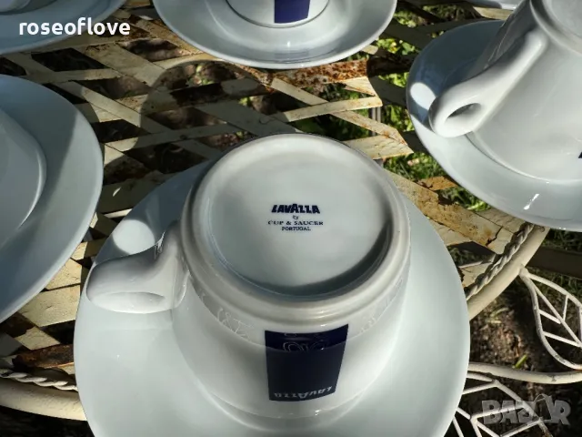 Лаваца / Lavazza италиански порцеланови чаши за капучино, снимка 6 - Чаши - 47676740