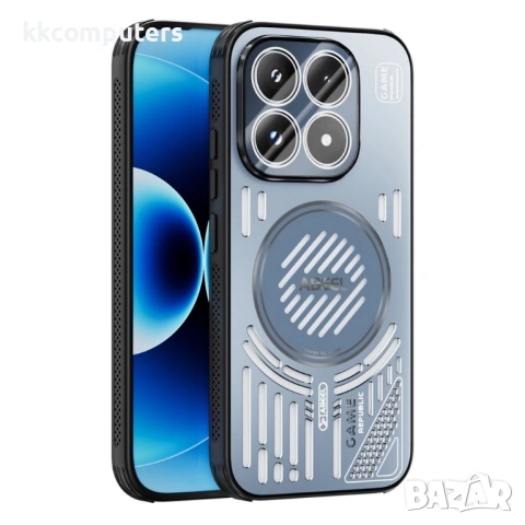 ABEEL Алуминиев Магнитен Калъф за Xiaomi 17 - PC+TPU, N52 магнит, Вентилация, 5 цвята, снимка 3 - Резервни части за телефони - 53800513