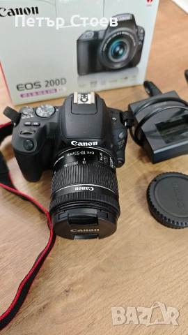 Продавам фотоапарат CANON EOS 200D, снимка 2 - Фотоапарати - 53733353