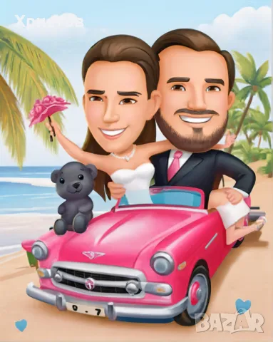 Карикатура портрет, снимка 6 - Картини - 47869093